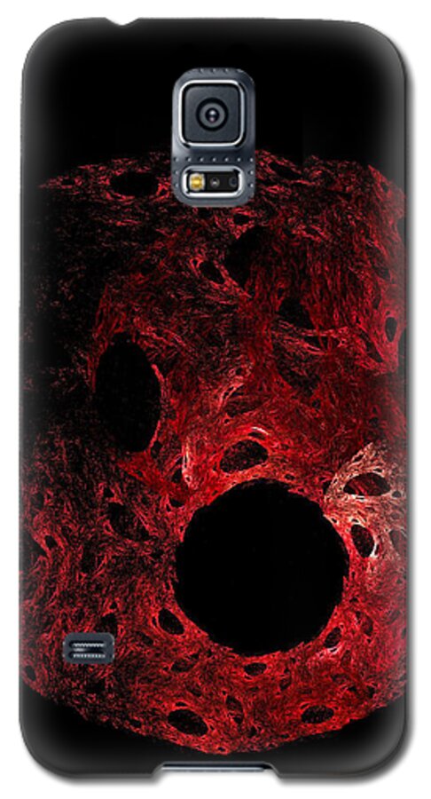 Expressionism Galaxy S5 Case featuring the digital art A Portrait of Oh by Rein Nomm