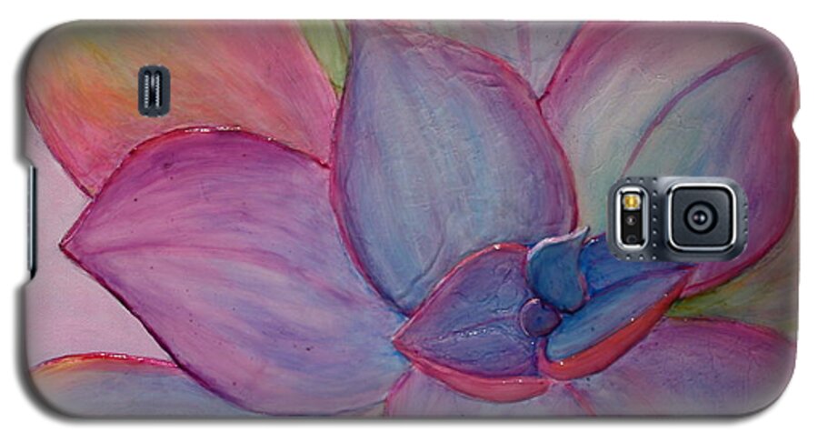 Succulent Galaxy S5 Case featuring the painting A Reason For Being by Sandi Whetzel