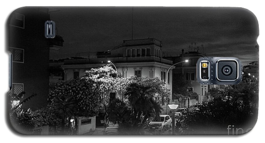 Rome At Night Galaxy S5 Case featuring the photograph A Roman Street at Night by Perry Rodriguez