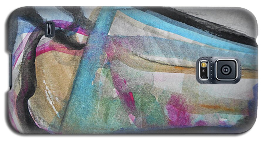 Katerina Stamatelos Galaxy S5 Case featuring the painting Abstract-24 by Katerina Stamatelos