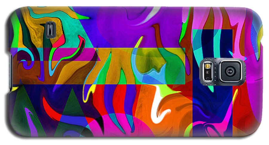 Abstract Digital Art Galaxy S5 Case featuring the digital art Abstract 7D by Timothy Bulone