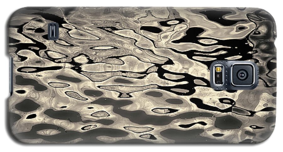 Abstract Galaxy S5 Case featuring the photograph Abstract Dock Reflections I Toned by David Gordon