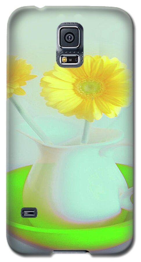 Abstract Art Galaxy S5 Case featuring the digital art Abstract Floral Art 275 by Miss Pet Sitter