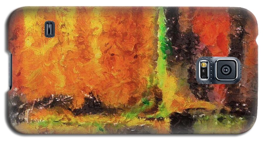Abstract Galaxy S5 Case featuring the mixed media abstract I by Dragica Micki Fortuna