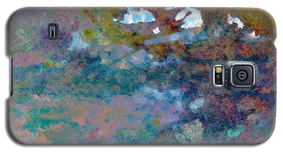 Abstract Galaxy S5 Case featuring the mixed media Abstract Wash 6 by Paul Gaj