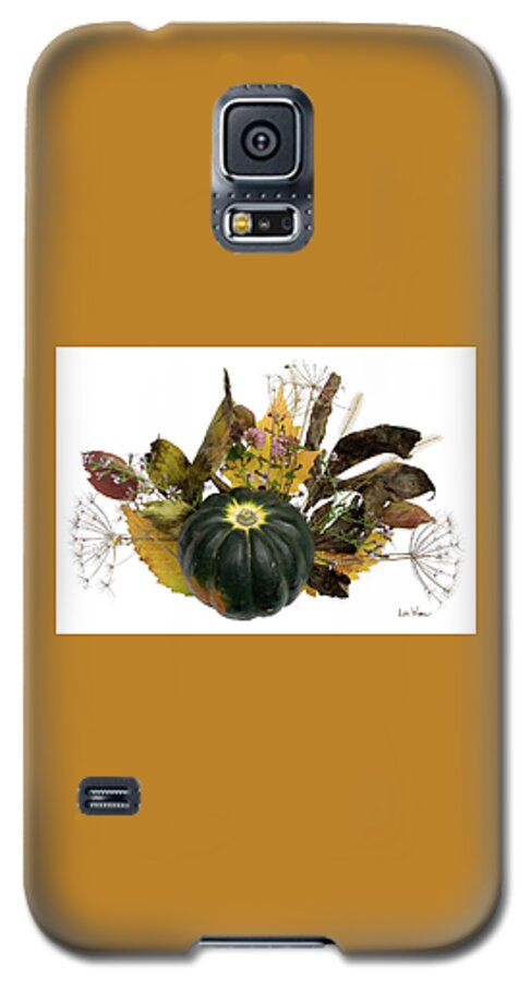 Lise Winne Galaxy S5 Case featuring the digital art Acorn Squash Bouquet by Lise Winne