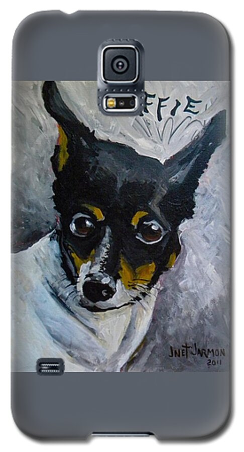 Dog Galaxy S5 Case featuring the painting Affie by Jeanette Jarmon