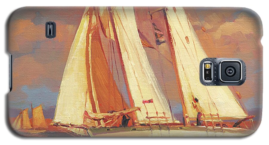 Sailboat Galaxy S5 Case featuring the painting Al Fresco by Steve Henderson