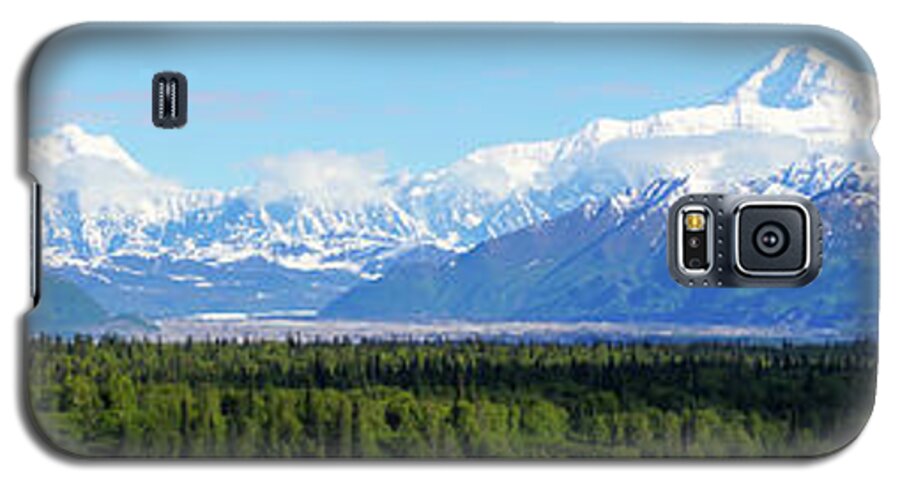 Ak Galaxy S5 Case featuring the photograph Alaskan Denali Mountain Range by Jennifer White
