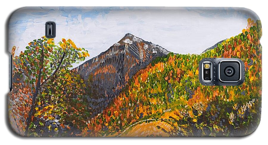 Landscape Galaxy S5 Case featuring the painting Algund View by Valerie Ornstein