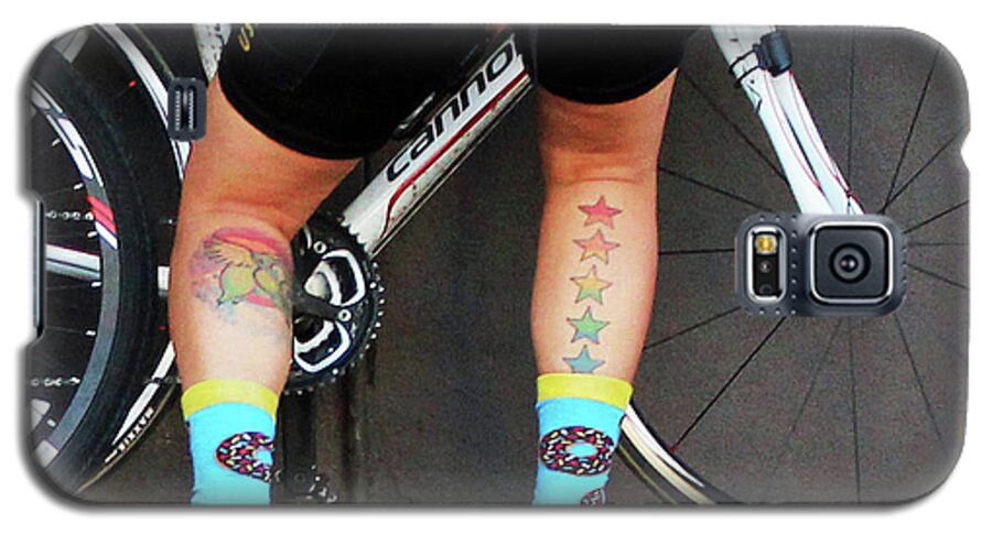 Humorous Cycling Print Galaxy S5 Case featuring the photograph All Star Cyclist by Joe Pratt