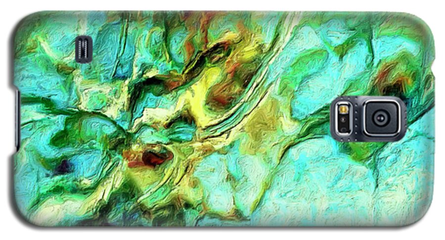 Abstract Galaxy S5 Case featuring the painting Amazon by Dominic Piperata
