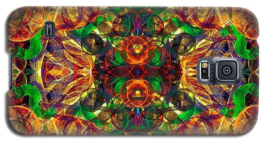 Vector Galaxy S5 Case featuring the digital art Amber burst. by ThomasE Jensen