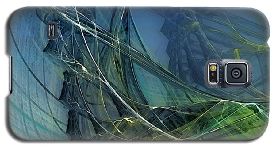 Poetic Galaxy S5 Case featuring the digital art An Echo Of Speed by Karin Kuhlmann