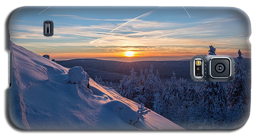 Sunset Galaxy S5 Case featuring the photograph an evening on the Achtermann, Harz by Andreas Levi