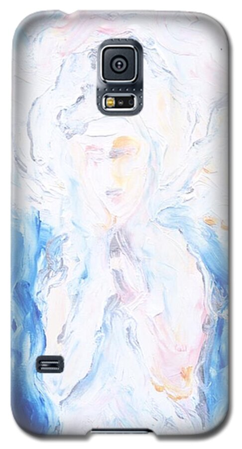  Galaxy S5 Case featuring the painting Angel Of Peace by Laara WilliamSen