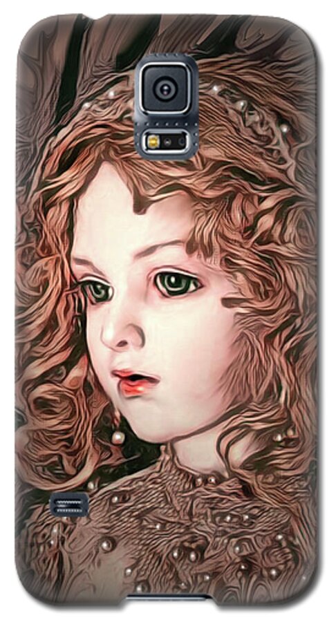 Digital Art Galaxy S5 Case featuring the digital art Angelic Doll by Artful Oasis