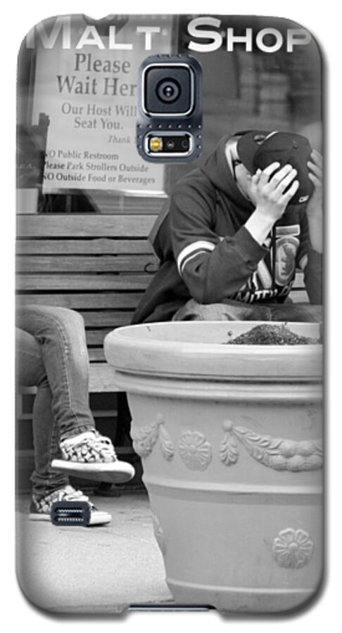 People Galaxy S5 Case featuring the photograph Angst by David Ralph Johnson