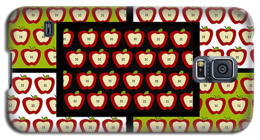 Apple Galaxy S5 Case featuring the digital art Apple For The Teacher- Cute Art by KayeCee Spain