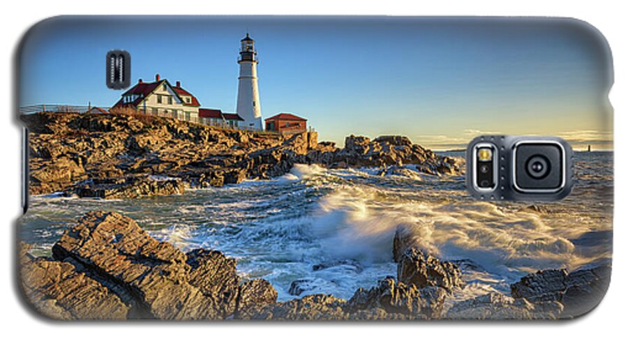 Portland Head Lighthouse Galaxy S5 Case featuring the photograph April Morning at Portland Head by Rick Berk