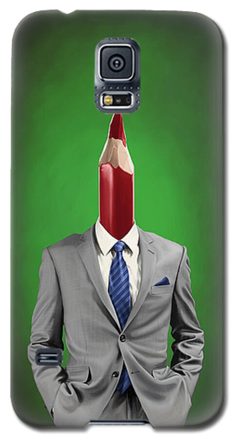 Illustration Galaxy S5 Case featuring the digital art Neck by Rob Snow