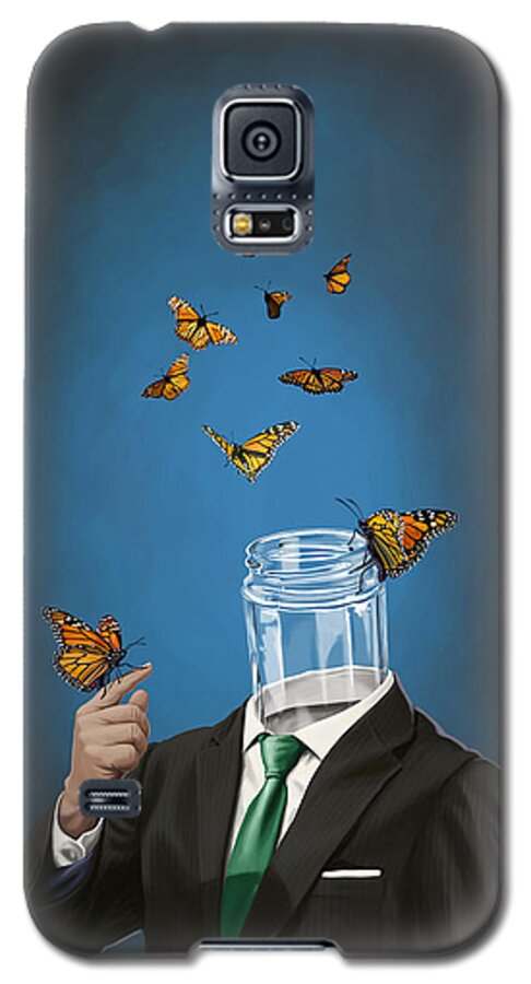 Butterfly Galaxy S5 Case featuring the digital art Jar by Rob Snow