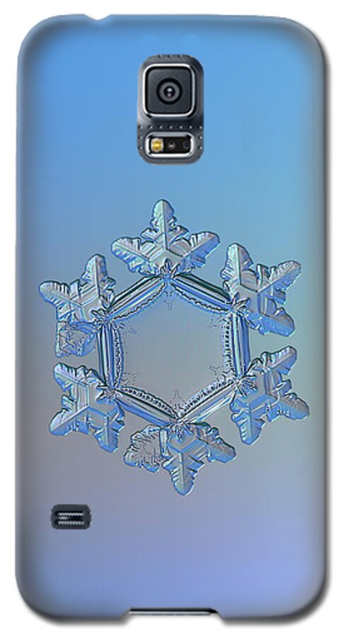 Snowflake Galaxy S5 Case featuring the photograph Snowflake photo - Sunflower by Alexey Kljatov