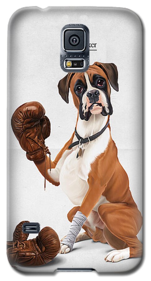 Illustration Galaxy S5 Case featuring the digital art The Boxer by Rob Snow