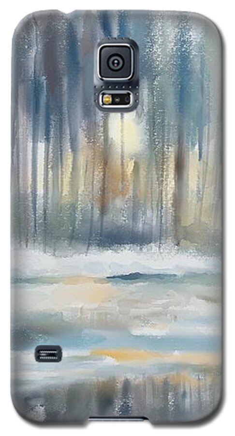 Painting Galaxy S5 Case featuring the digital art Snow from yesterday by Ivana Westin