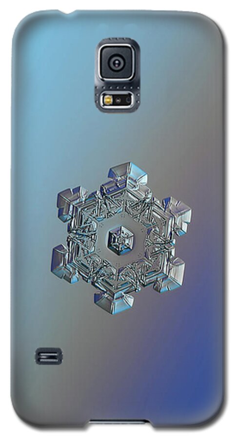 Snowflake Galaxy S5 Case featuring the photograph Real snowflake - 05-Feb-2018 - 6 by Alexey Kljatov