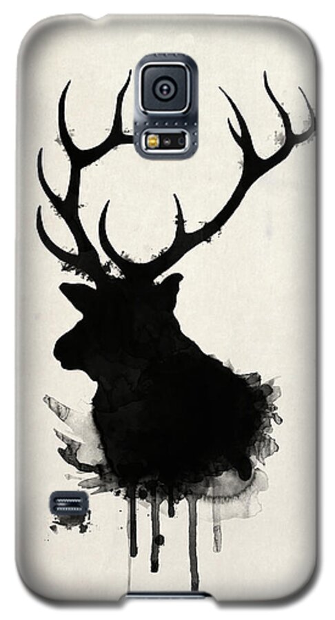 #faaAdWordsBest Galaxy S5 Case featuring the drawing Elk by Nicklas Gustafsson