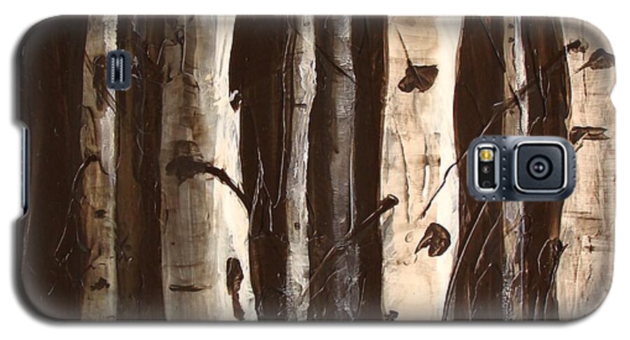 Aspen Galaxy S5 Case featuring the painting Aspen Stand by Phyllis Howard