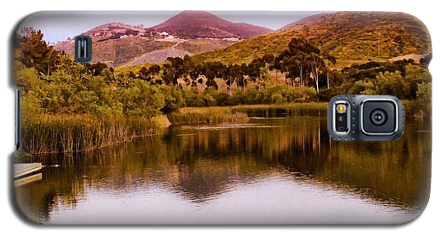 Lake Galaxy S5 Case featuring the photograph At the Lake by Alison Frank