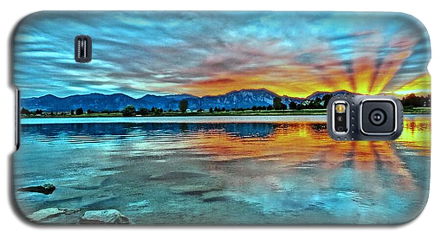 Colorado Rock Mountain Sunset Galaxy S5 Case featuring the photograph Atom by Eric Dee