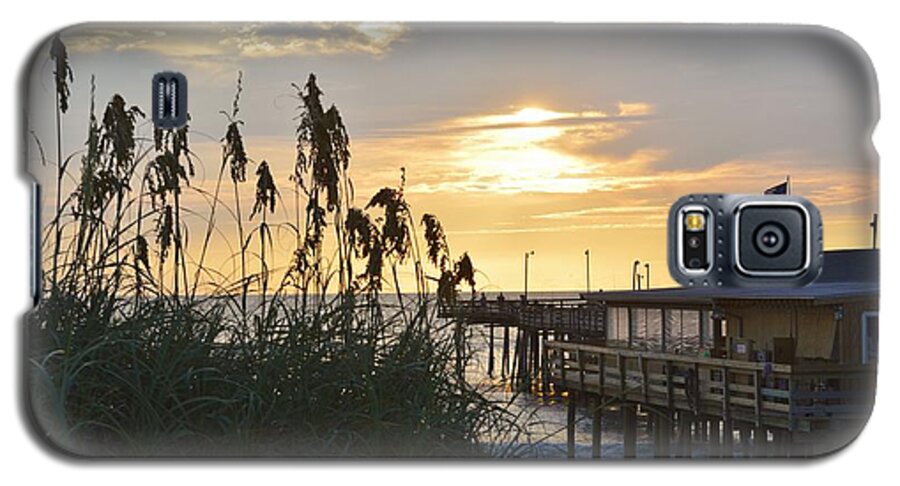 Nags Head Galaxy S5 Case featuring the photograph August Sunrise on the OBX by Barbara Ann Bell