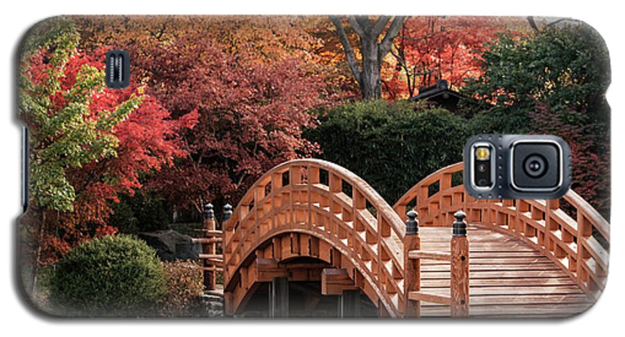 Bridge Galaxy S5 Case featuring the photograph Autumn Bridge by Andrea Silies