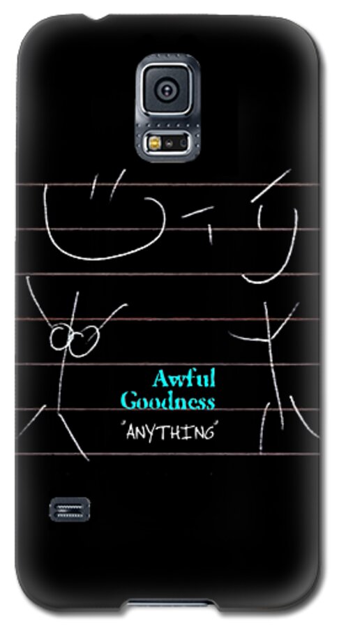 Album Cover Galaxy S5 Case featuring the digital art Awful Goodness - Anything by Mark Baranowski