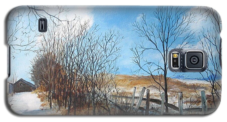 Farm Galaxy S5 Case featuring the painting Back Slope by William Brody