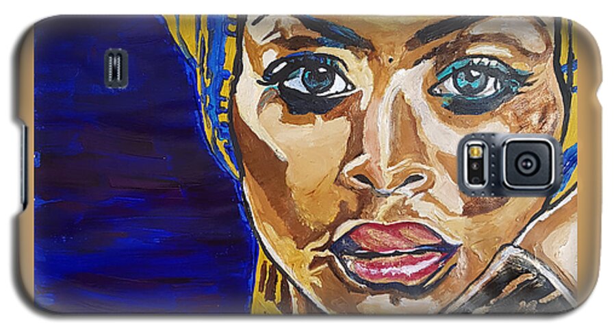Erykah Badu Galaxy S5 Case featuring the painting Baduizm by Rachel Natalie Rawlins