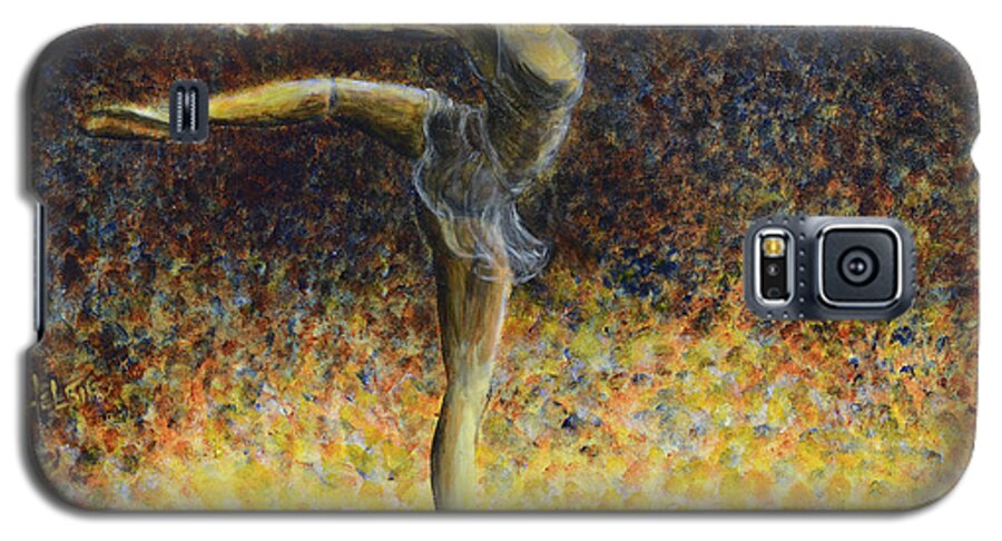 Woman Galaxy S5 Case featuring the painting Ballet by Nik Helbig