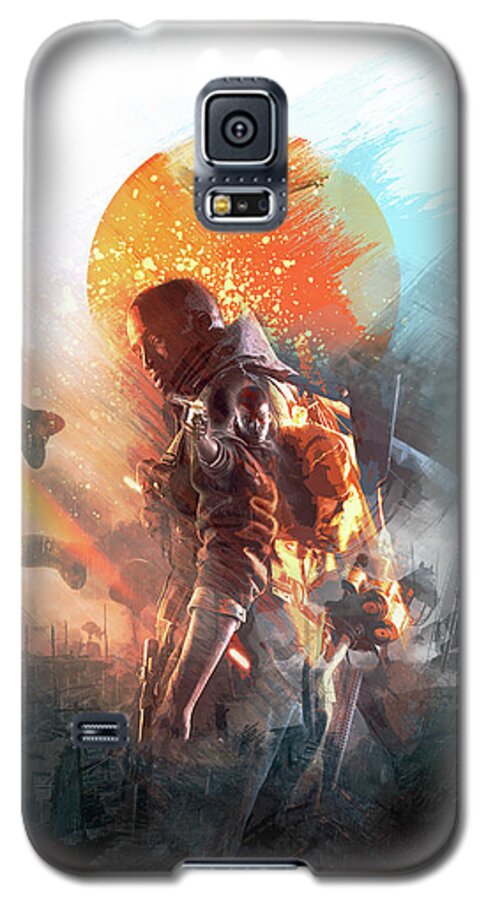 Battlefield Galaxy S5 Case featuring the digital art Battlefield Poster by IamLoudness Studio