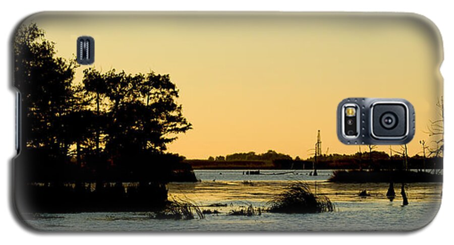 Gulf Of Mexico Galaxy S5 Case featuring the photograph Bayou Sunset Venice Louisiana by Paul Gaj