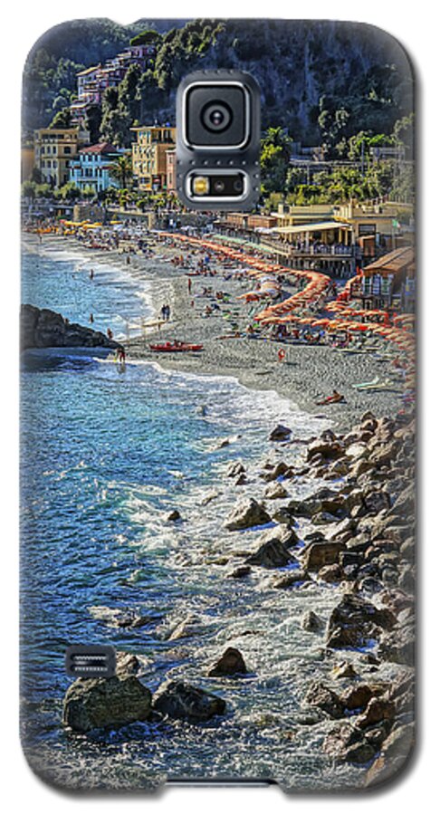 Beach Galaxy S5 Case featuring the photograph Beach Monterosso Italy DSC02467 by Greg Kluempers