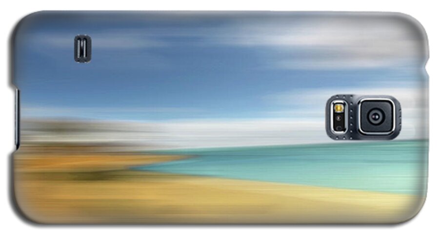 Beach Galaxy S5 Case featuring the photograph Beach Seascape Abstract by Gill Billington