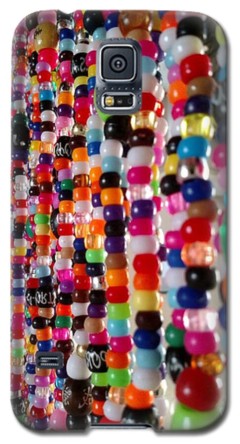 Beads Galaxy S5 Case featuring the photograph Bead Curtain by Carl Moore