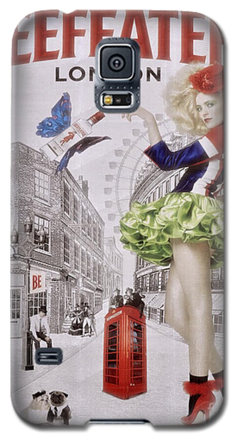 Billboard Galaxy S5 Case featuring the photograph Beefeater Gin by Mary Machare