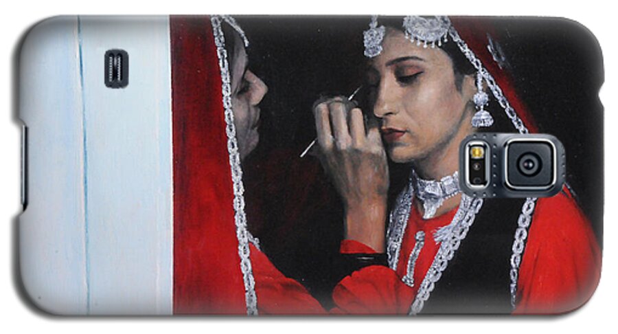 Indian Galaxy S5 Case featuring the painting Before the Dance at the National Eisteddfod by Harry Robertson