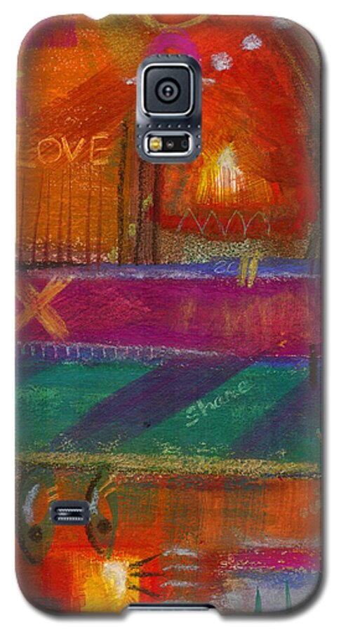 Love Galaxy S5 Case featuring the painting Being In Love by Angela L Walker