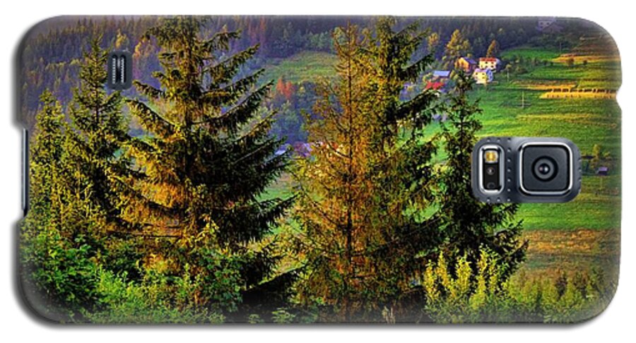 Trees Galaxy S5 Case featuring the photograph Beskidy Mountains by Mariola Bitner