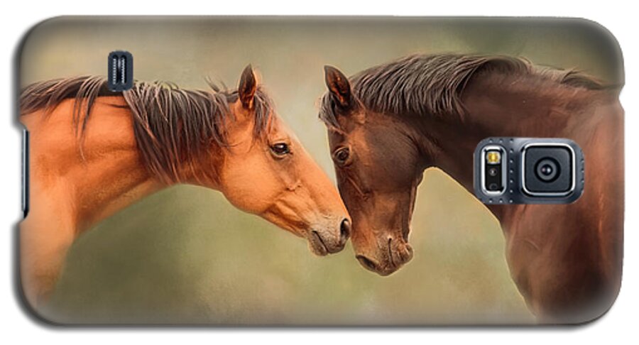 Horse Galaxy S5 Case featuring the photograph Best Friends - Two Horses by Michelle Wrighton